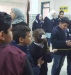 Moghtarebi Al-bireh school visited for Al-qabas school