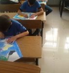 coloring of the maps to identify the earth sections for the fourth and fifth grade students